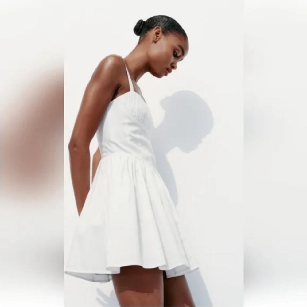 ZARA VOLUMINOUS SKIRT DRESS - Picture 7 of 11